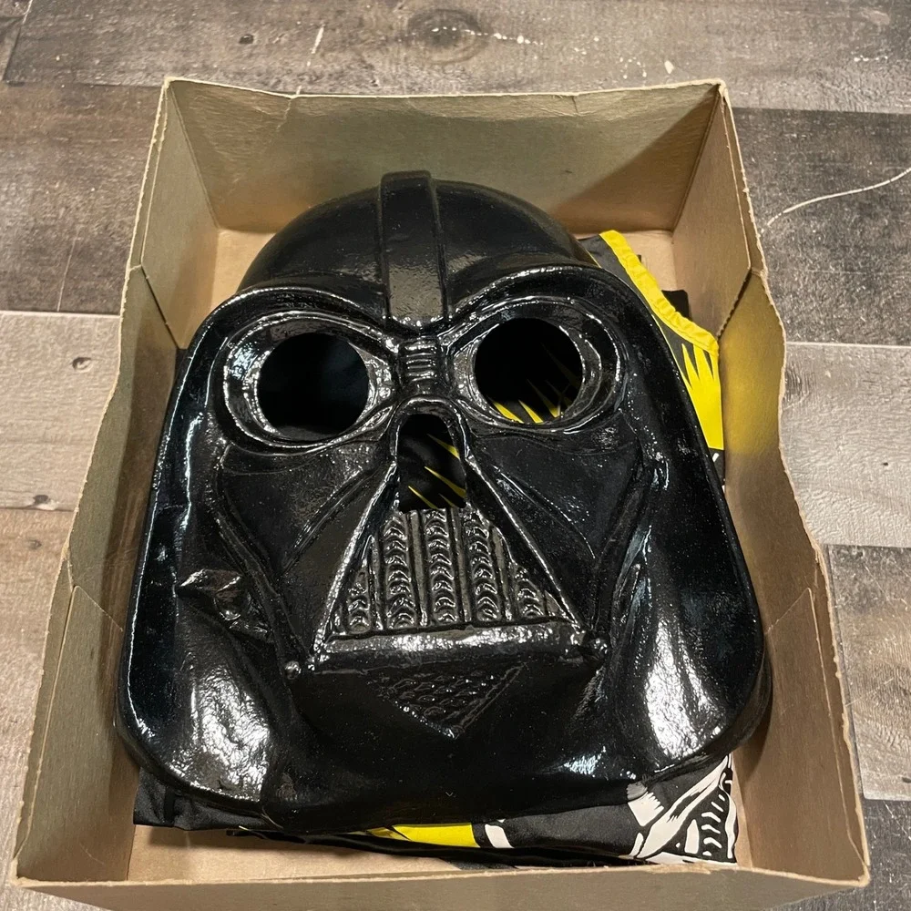 Vintage 1977 Ben Cooper Star Wars Darth Vader Costume Mask Original Box 70s Toy